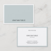 Professioneel Modern Minimalistisch Koel Blauw Gro Visitekaartje (Voorkant / Achterkant)