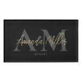 Professioneel Modern Minimalistisch Magnetisch Mon Naambadge (Voorkant)