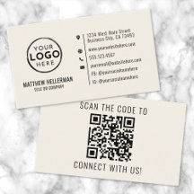 Professioneel Modern Minimalistisch QR Code Logo C