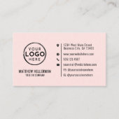 Professioneel Modern Minimalistisch QR Code Logo R Visitekaartje (Voorkant)