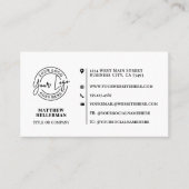 Professioneel Modern Minimalistisch QR Code Logo Visitekaartje (Voorkant)