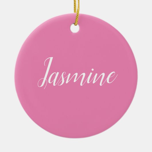 Professioneel modern minimalistisch roze keramisch ornament (Voorkant)