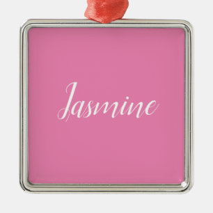 Professioneel modern minimalistisch roze metalen ornament