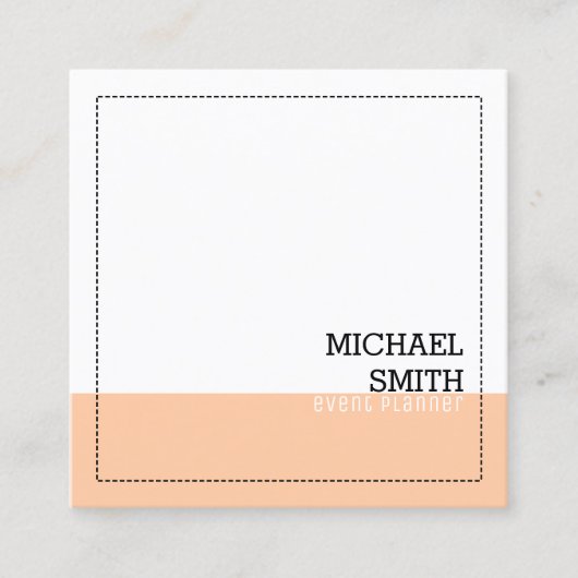 Professioneel, modern, modern vierkante visitekaartje (Voorkant)