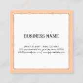 Professioneel, modern, modern vierkante visitekaartje (Achterkant)