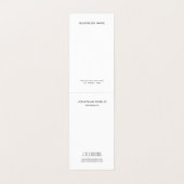 Professioneel modern monogram - Eenvoudig bovenaan Visitekaartje (Binnenkant ongevouwen)