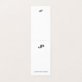 Professioneel modern monogram - Eenvoudig bovenaan Visitekaartje (Buitenkant ongevouwen)