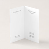Professioneel Modern Monogram Elegant Minimalist Visitekaartje (Binnen)