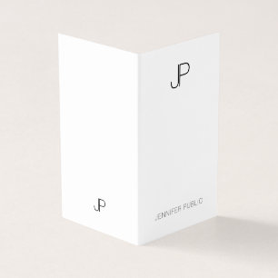 Professioneel Modern Monogram Elegant Minimalist Visitekaartje