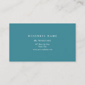 Professioneel, modern monogram, goud en wit visitekaartje (Achterkant)
