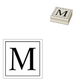 Professioneel modern Monogram Rubberstempel (Gestempeld)