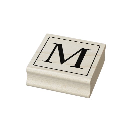 Professioneel modern Monogram Rubberstempel (Stempel)