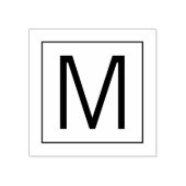 Professioneel modern Monogram Rubberstempel (Afrduk)