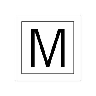 Professioneel modern Monogram Rubberstempel