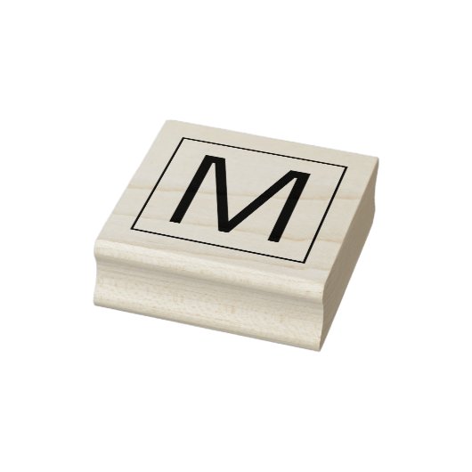 Professioneel modern Monogram Rubberstempel (Stempel)