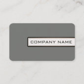 Professioneel, modern nikkel minimalistisch visitekaartje (Voorkant)