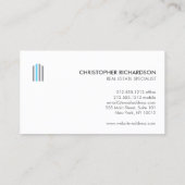 Professioneel modern onroerend goed gebouw Logo Visitekaartje (Achterkant)