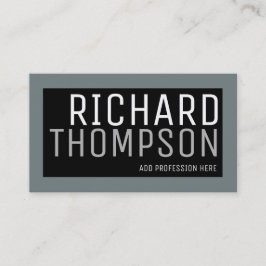 Professioneel modern ontwerp met grijze rand visitekaartje