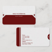 Professioneel modern, op maat gepersonaliseerd visitekaartje (Voorkant / Achterkant)