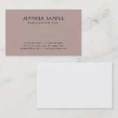 Professioneel Modern Plain Elegant Schoon Ontwerp Visitekaartje (Voorkant / Achterkant)