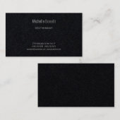 Professioneel Modern Premium Zwart Minimalist Visitekaartje (Voorkant / Achterkant)
