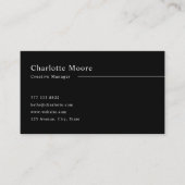 Professioneel Modern QR-code Zwart en Wit Visitekaartje (Voorkant)