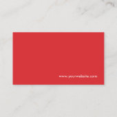 Professioneel modern Rood - Collectief QR Code Log Visitekaartje (Achterkant)