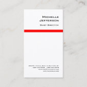 Professioneel, modern rood wit visitekaartje (Voorkant)