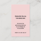 Professioneel Modern Roze QR Code Logo Visitekaartje (Achterkant)