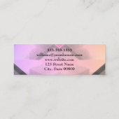 Professioneel modern Roze Roze Roep Visitekaartje Contactkaartje (Achterkant)