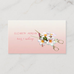 Professioneel  Modern ,Schaar,Lippenstift,Bloemen Visitekaartje