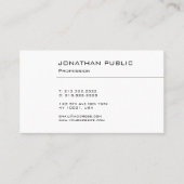 Professioneel modern, schoon, elegant design visitekaartje (Voorkant)