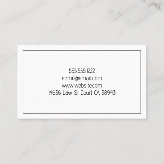 Professioneel modern, schoon Visitekaartje (Achterkant)