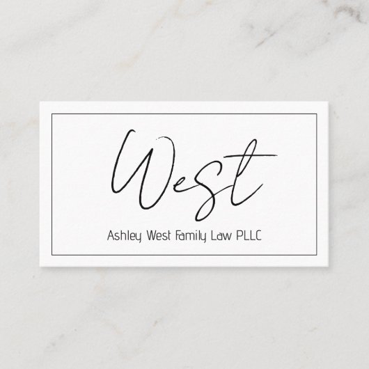 Professioneel modern, schoon Visitekaartje (Voorkant)