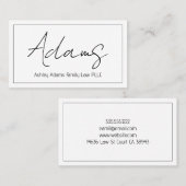 Professioneel modern, schoon Visitekaartje (Voorkant / Achterkant)