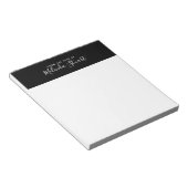 Professioneel Modern Schrift Notitieblok (Schuin)