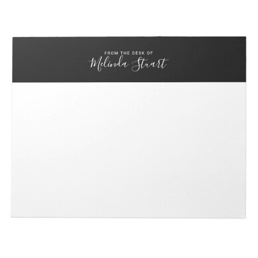 Professioneel Modern Schrift Notitieblok (Voorkant)