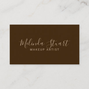 Professioneel modern Script Kraft Paper Visitekaartje