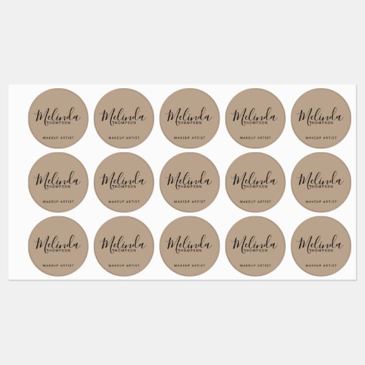 Professioneel modern script labels (Vel)