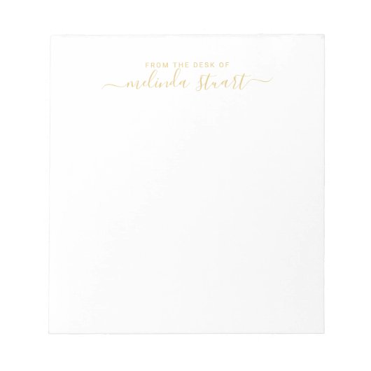 Professioneel modern script notitieblok (Voorkant)