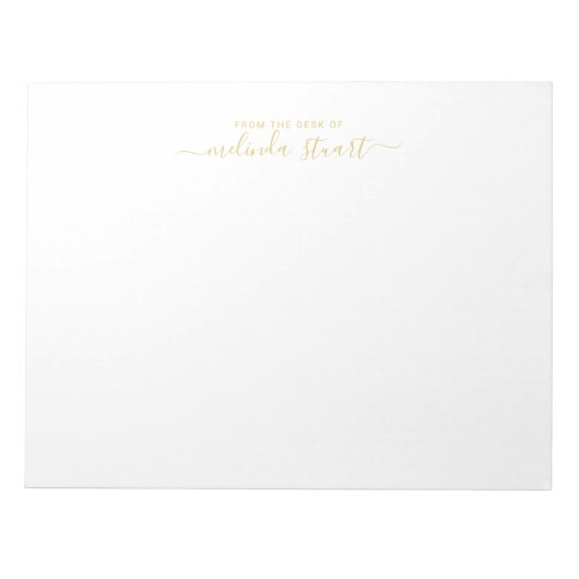 Professioneel modern script notitieblok (Voorkant)