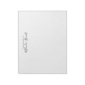 Professioneel modern script notitieblok (Linkerzijde)