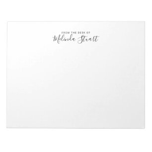 Professioneel modern script notitieblok