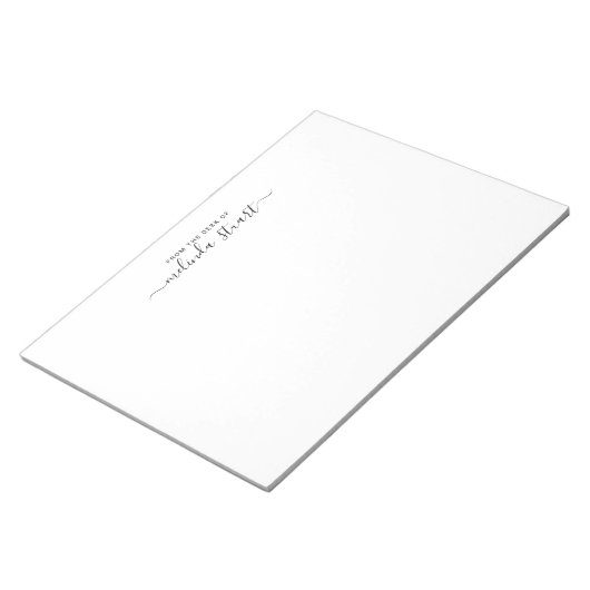Professioneel modern script notitieblok (Schuin)