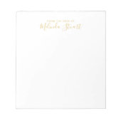 Professioneel modern script notitieblok (Voorkant)