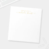 Professioneel modern script notitieblok