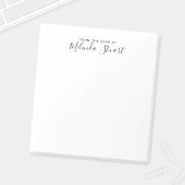 Professioneel modern script notitieblok