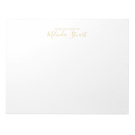 Professioneel modern script notitieblok (Voorkant)