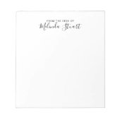 Professioneel modern script notitieblok (Voorkant)