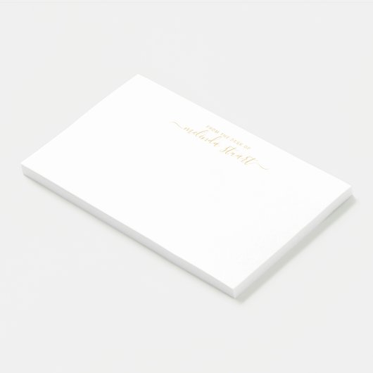 Professioneel modern script post-it® notes (Schuin)